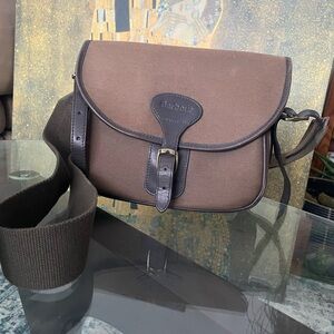 Barbour Dark Brown Canvas Messenger Bag